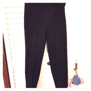 Black straight leg pants