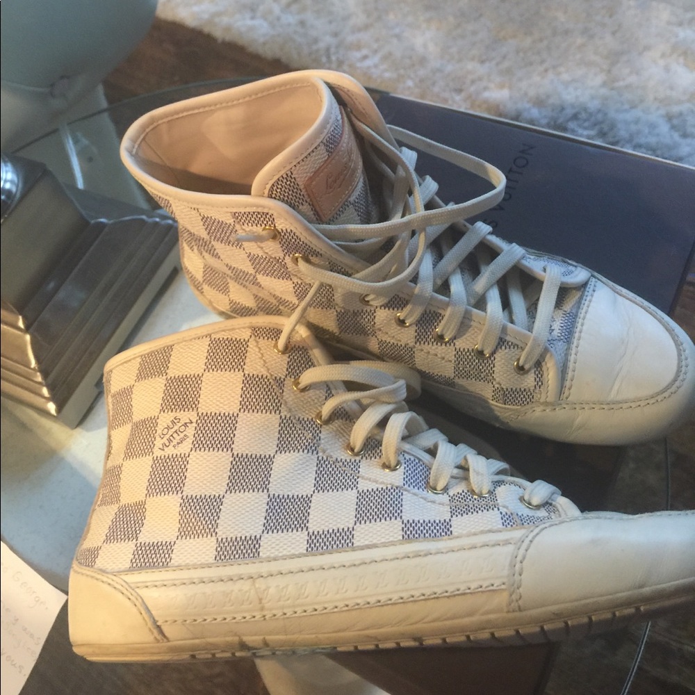 Authentic Louis Vuitton designer tennis shoe