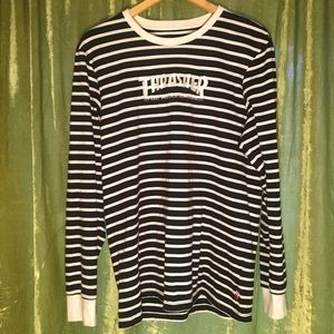 Thrasher x HUF embroidered stripped L/S