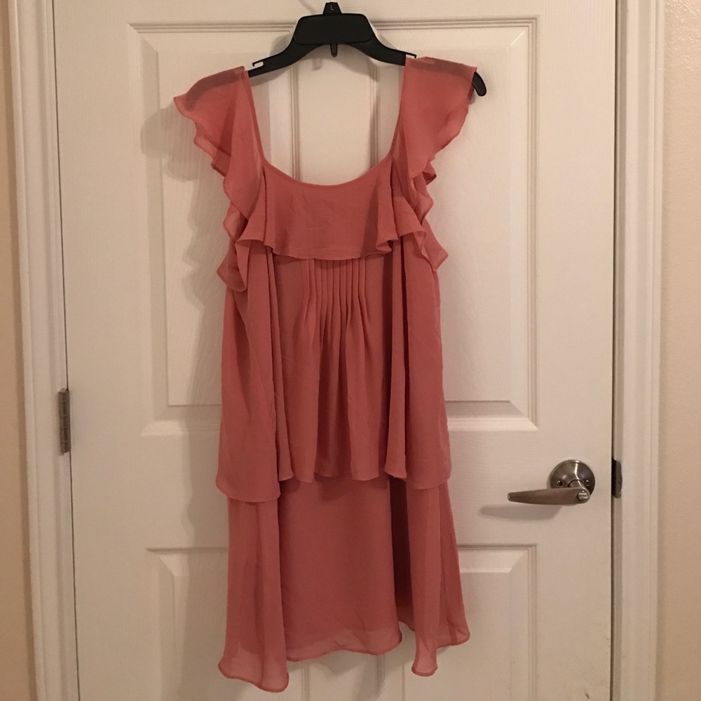 BCBG blush dress!