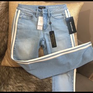 BNWT! NEW MARKDOWN!!! $40- BEBE side stripe jeans