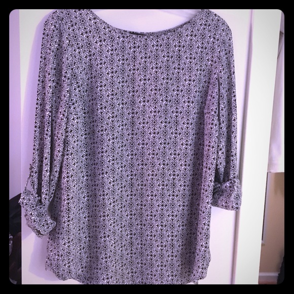 Ann Taylor Factory Long Sleeve Blouse M - Picture 1 of 4