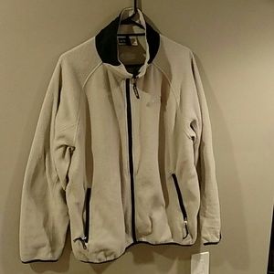 Cream North Face fleece jacket