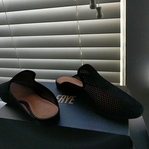 Frye gwen perf slide shoes