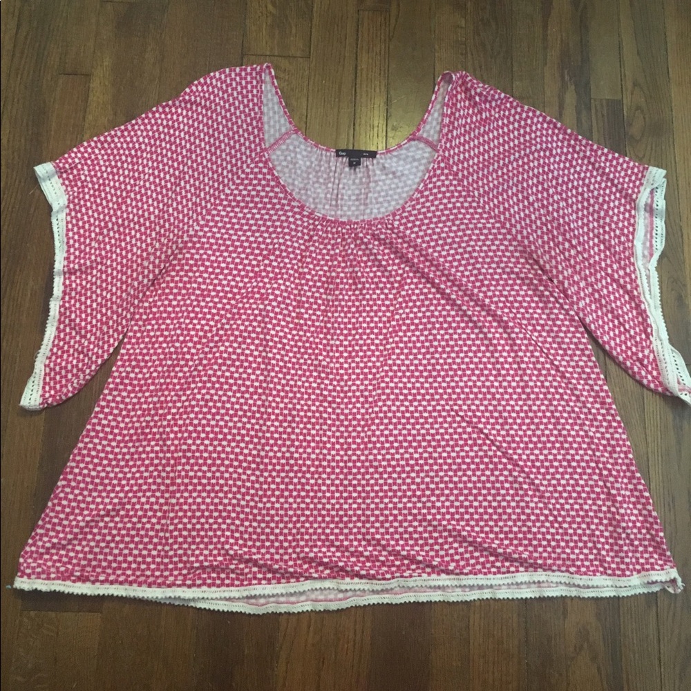 ☄️Lowest💲⚠️ Boho flowy top with crochet detail