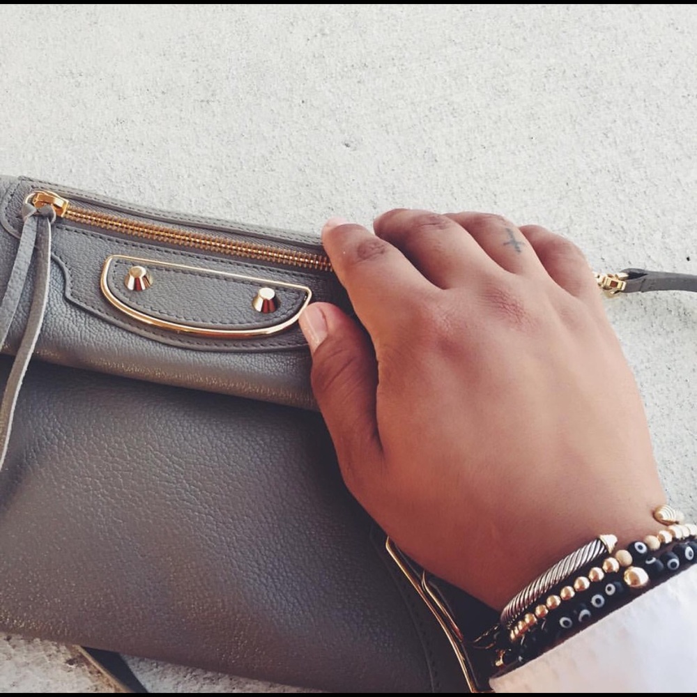 Balenciaga Metallic Edge Envelope Clutch Bag - Picture 2 of 2