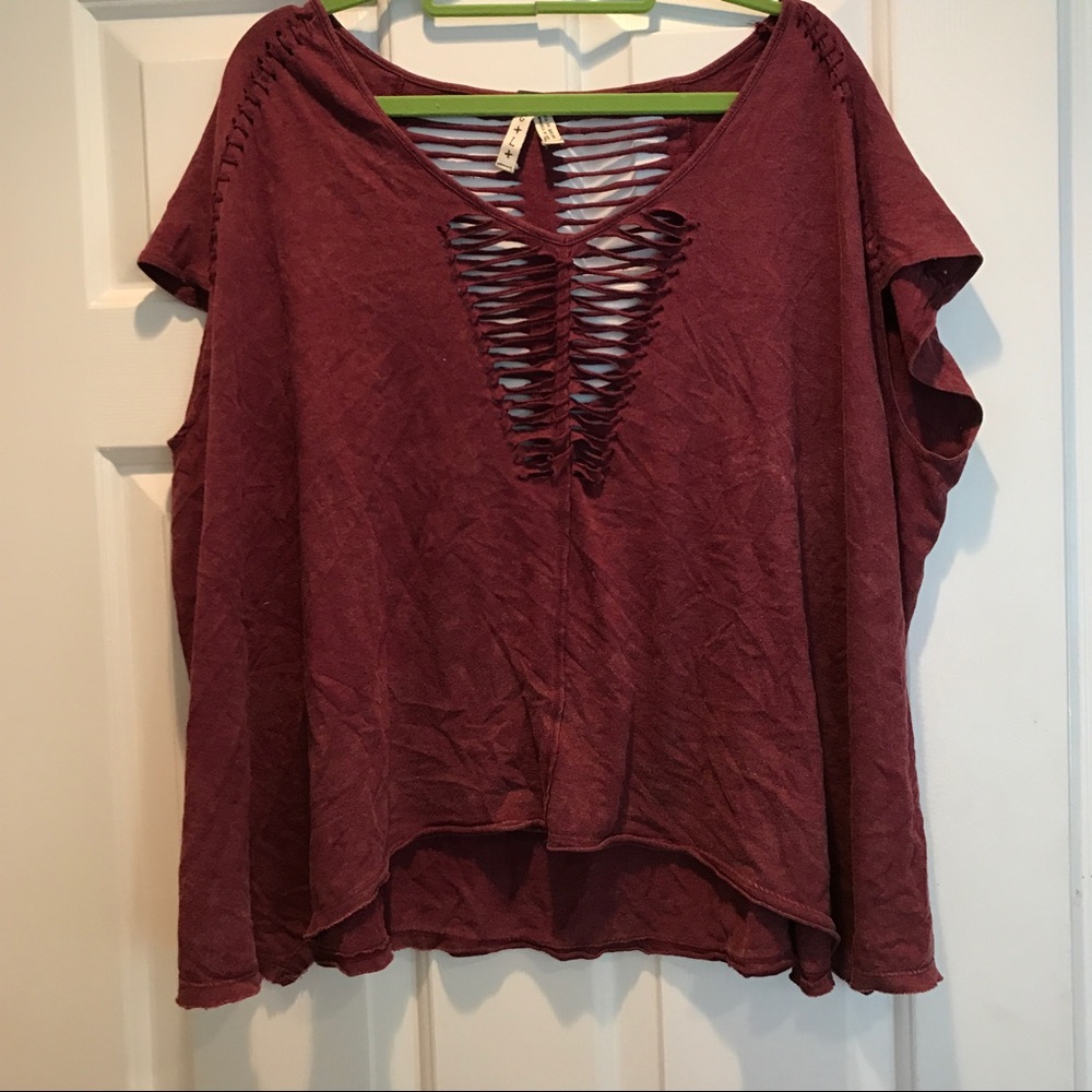 Free People Cut Shirt