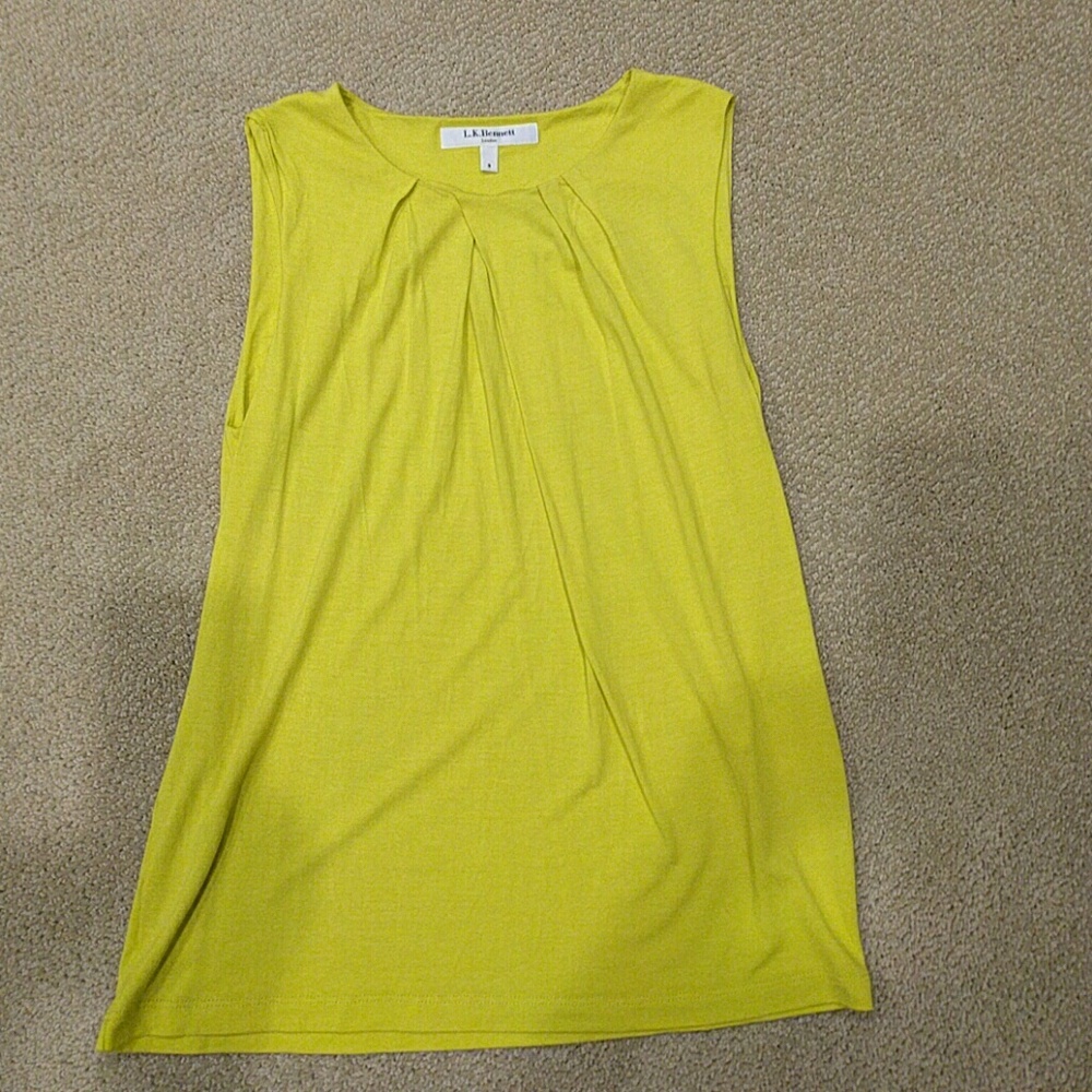 L.K.Bennett yellow tank top/shell.