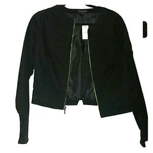 Express Black Zippered Blazer