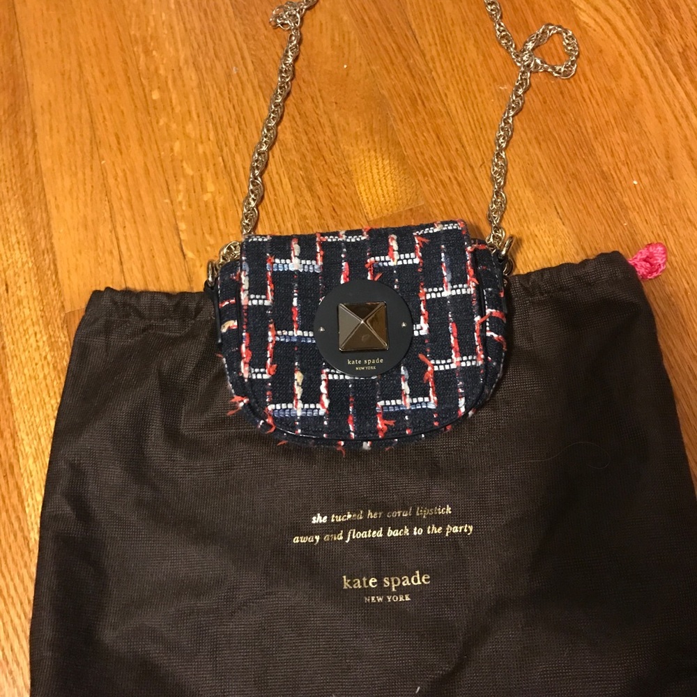 Kate spade tweed cross body bag