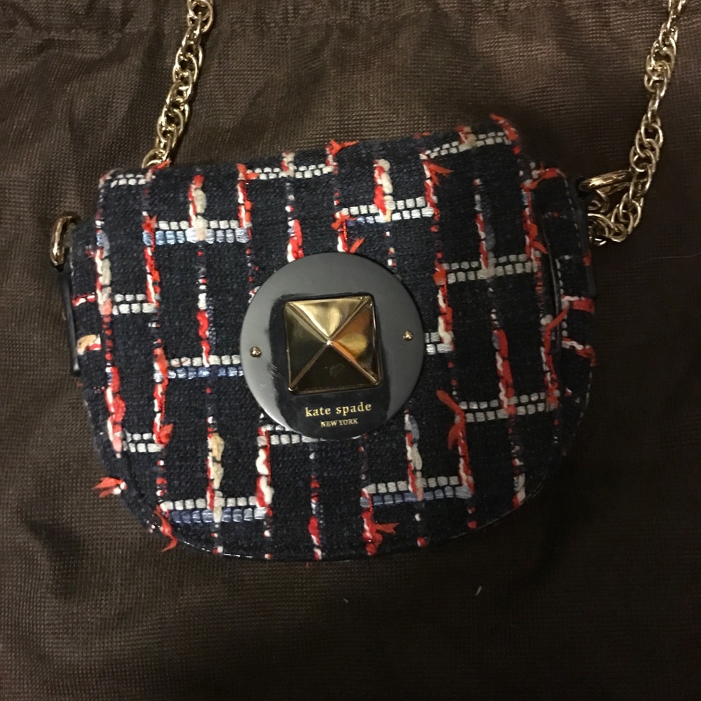 Kate spade tweed cross body bag - Picture 2 of 6