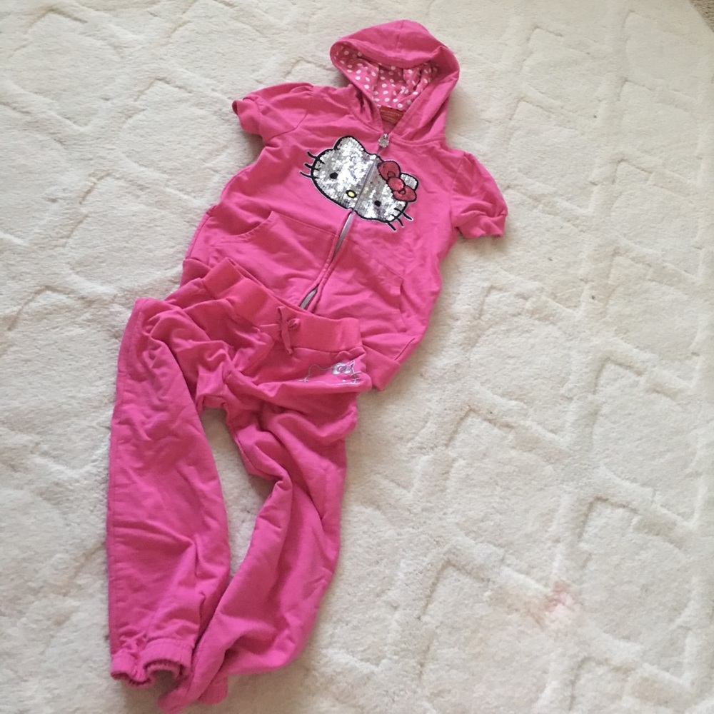 Pink Hello Kitty Short Sleeve Jumpsuit!🎀