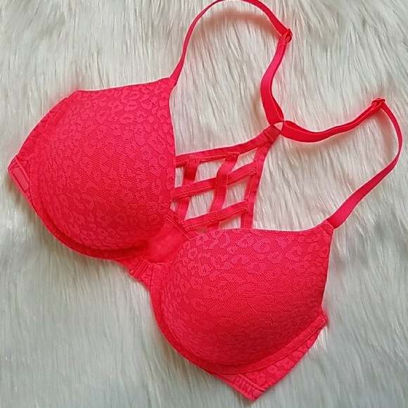 Victorias Secret PINK Leopard Strappy Push Up Bra - Picture 8 of 8
