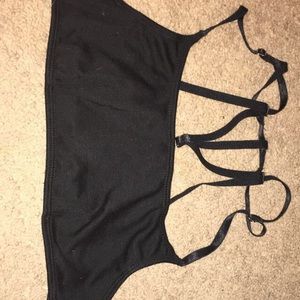 black bralette