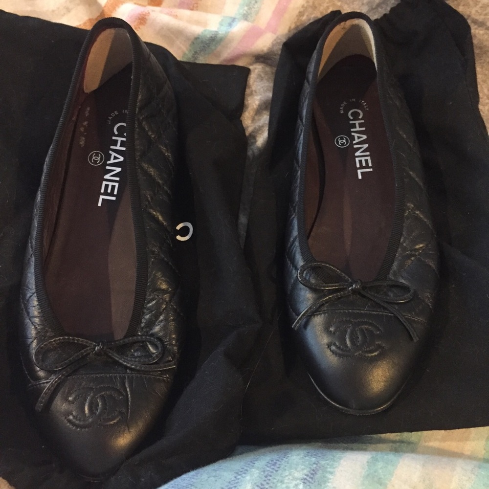 Chanel Lamb Skin Ballet Flat