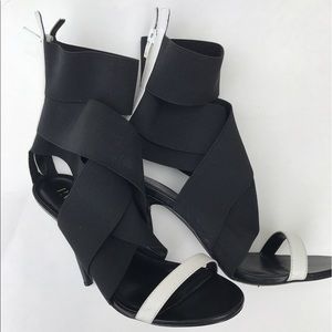 Paper fox strapped heels