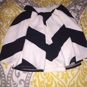 Chevron skater skirt