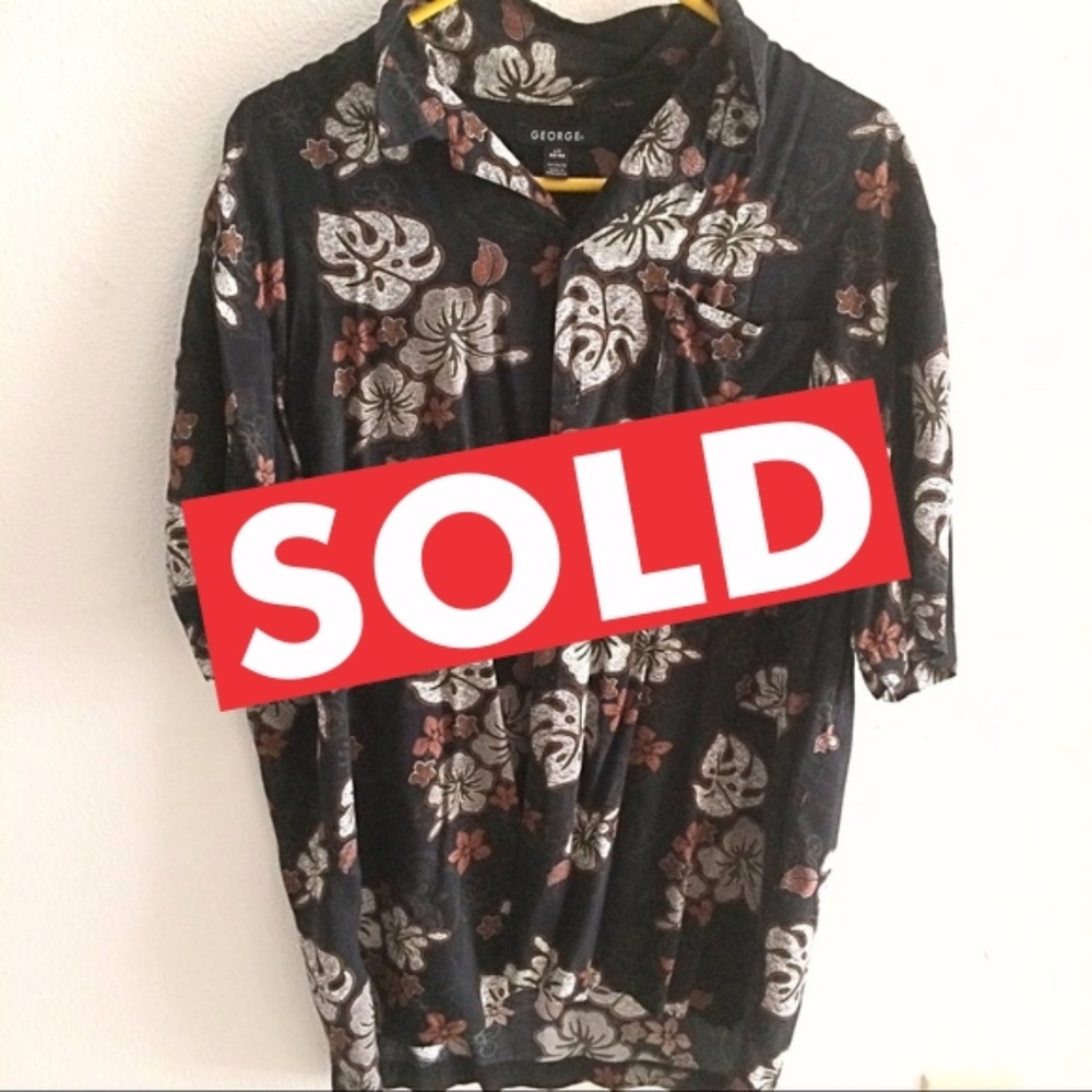 George | Hawaiian Short Sleeve Button Down Shirt
