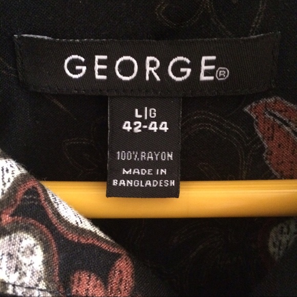 George | Hawaiian Short Sleeve Button Down Shirt - Picture 4 of 4