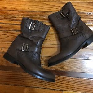 Prada brown leather boots