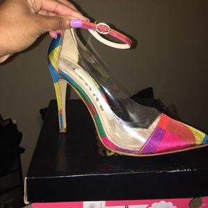 Color block heels
