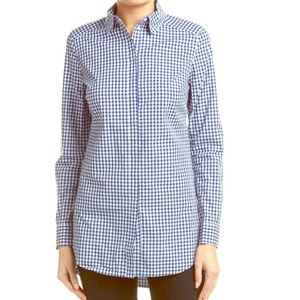 Tyler Boe blue check button down
