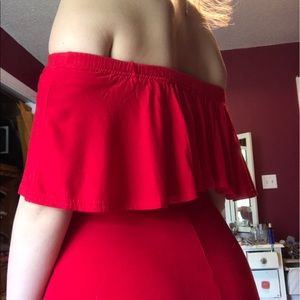 Bardot Red Mini Dress