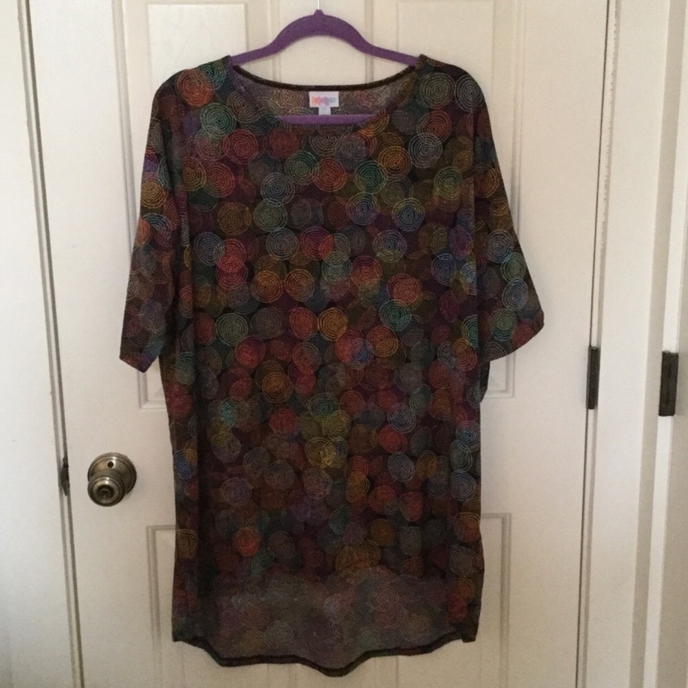 🦄 Lularoe 🦄 Irma Multi-Color/Black background XL