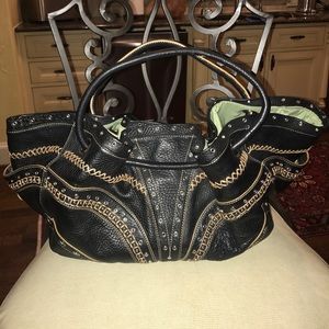 COLE HAAN Village Grommet Handbag - Black