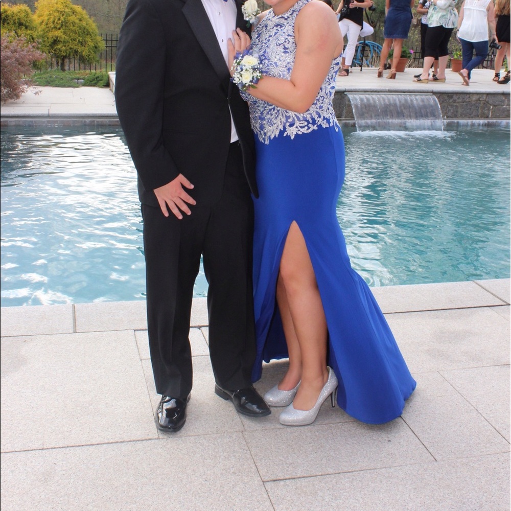 Royal blue prom dress