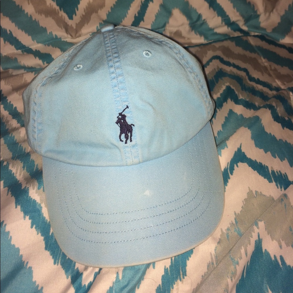 Baby blue polo hat