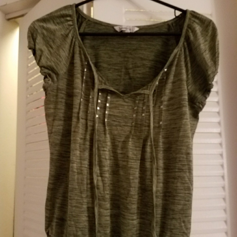 Green blouse