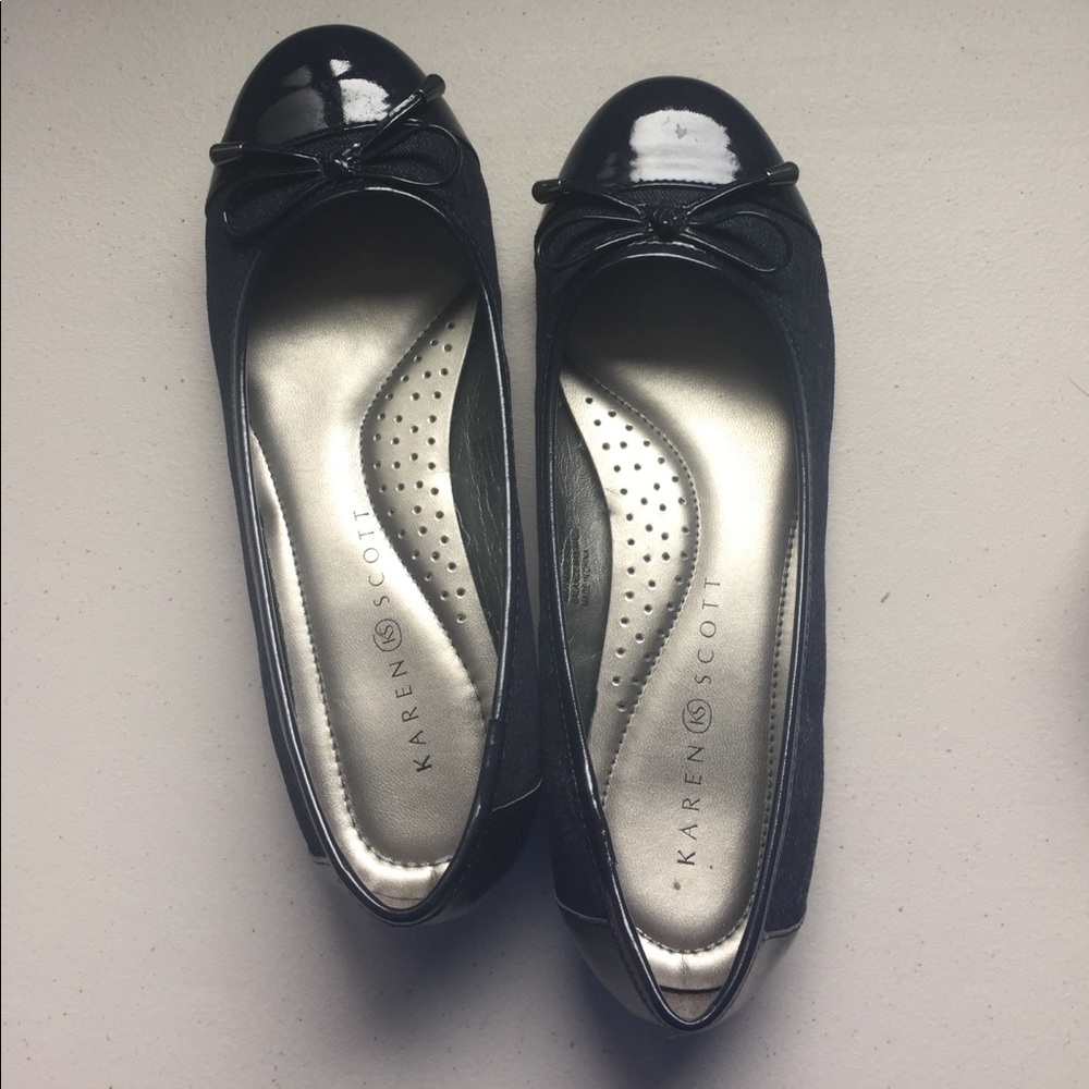 Karen Scott dark denim flats