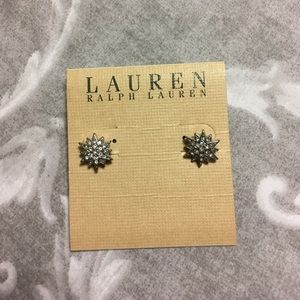 NWT Lauren Ralph Lauren Crystal Starburst Earrings