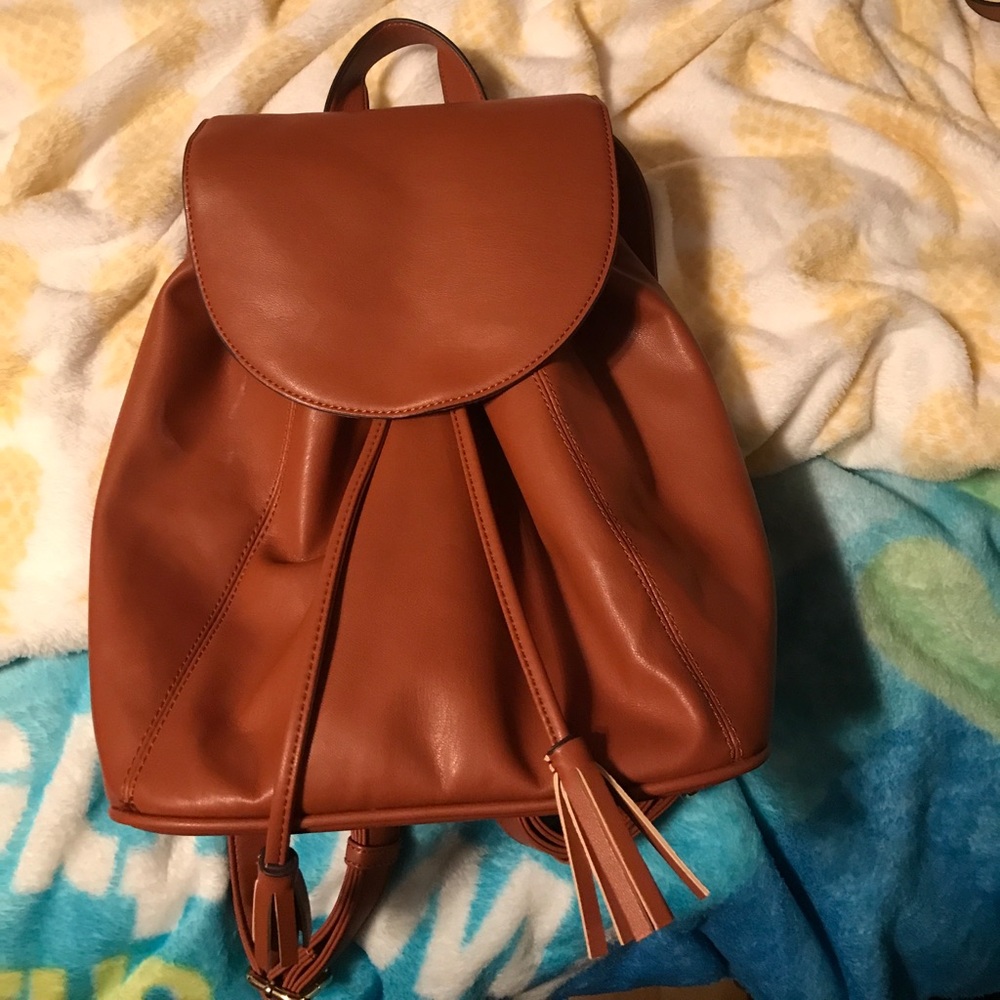 Brown backpack