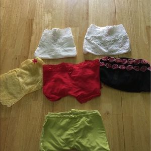 Underwear boy shorts and thongs.