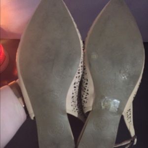 Vince Camuto Shoes - Vince Camuto laser cut almond toe sling backs Vince Camuto Shoes - Vince Camuto laser cut almond toe sling backs