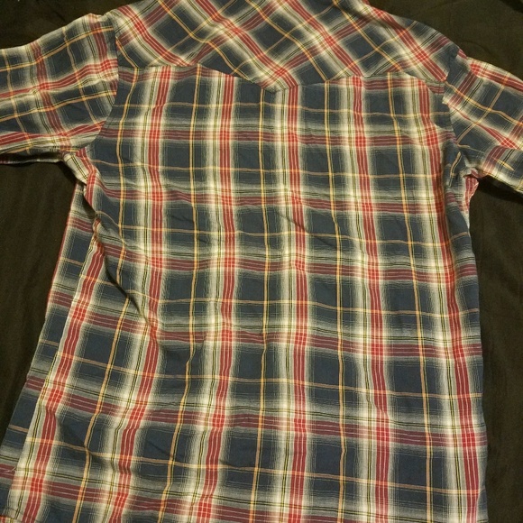 Wrangler plaid snap button up shirt - Picture 5 of 5