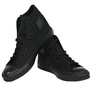 Black Converse Sneakers - No Laces