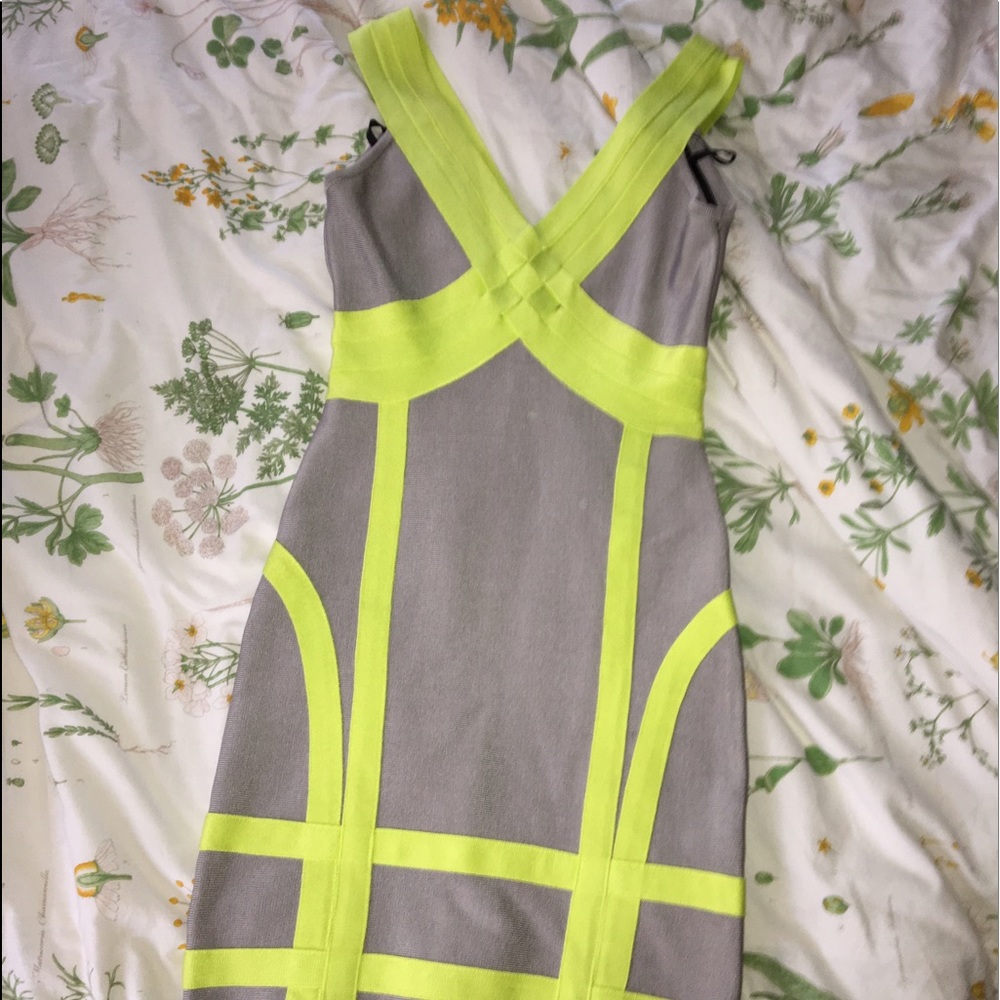 BEBE Bodycon Neon Club Dress
