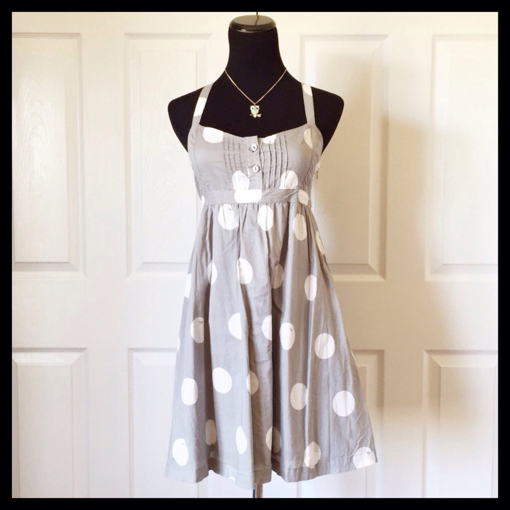 {VS - PINK} Gray Polka Dot Dress