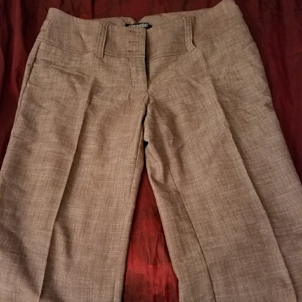 Tan Capri. Casual business attire