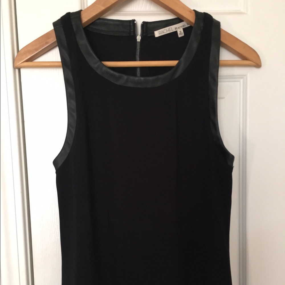 Rachel Roy Shirt w/ Leather like Trim