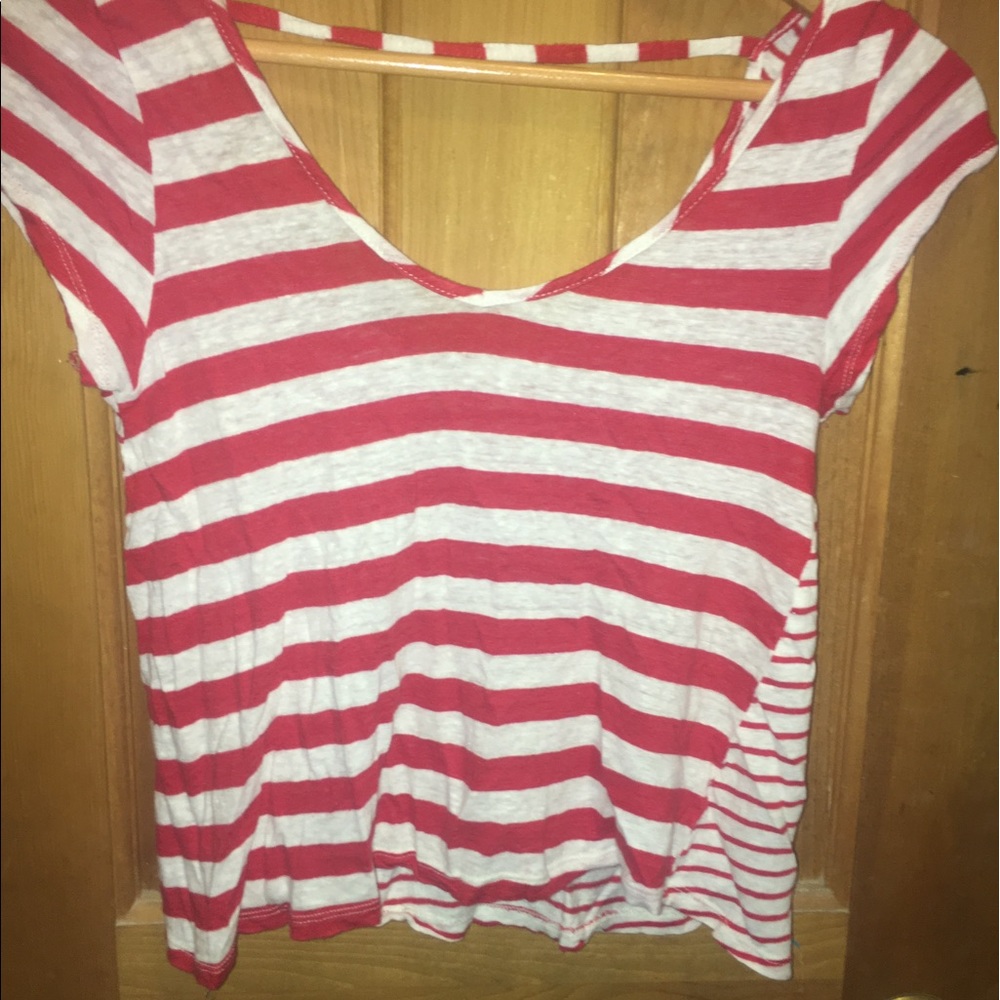 red and white striped