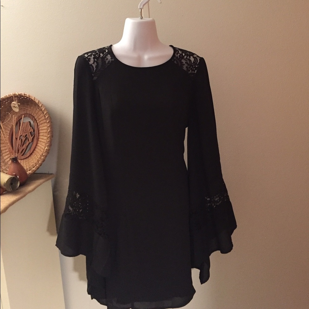 Express black lace dress