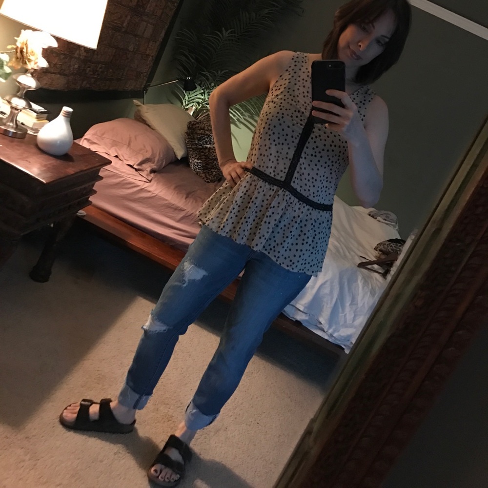 Sheer baby doll blouse