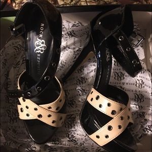 Black & Tan high heels