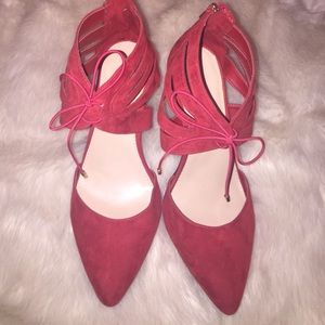 Red pumps size 12W