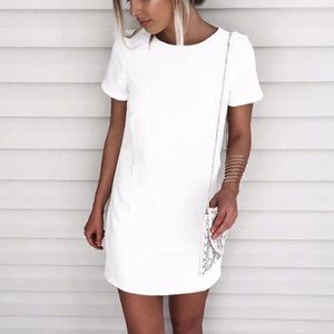 Ivory Shift Dress
