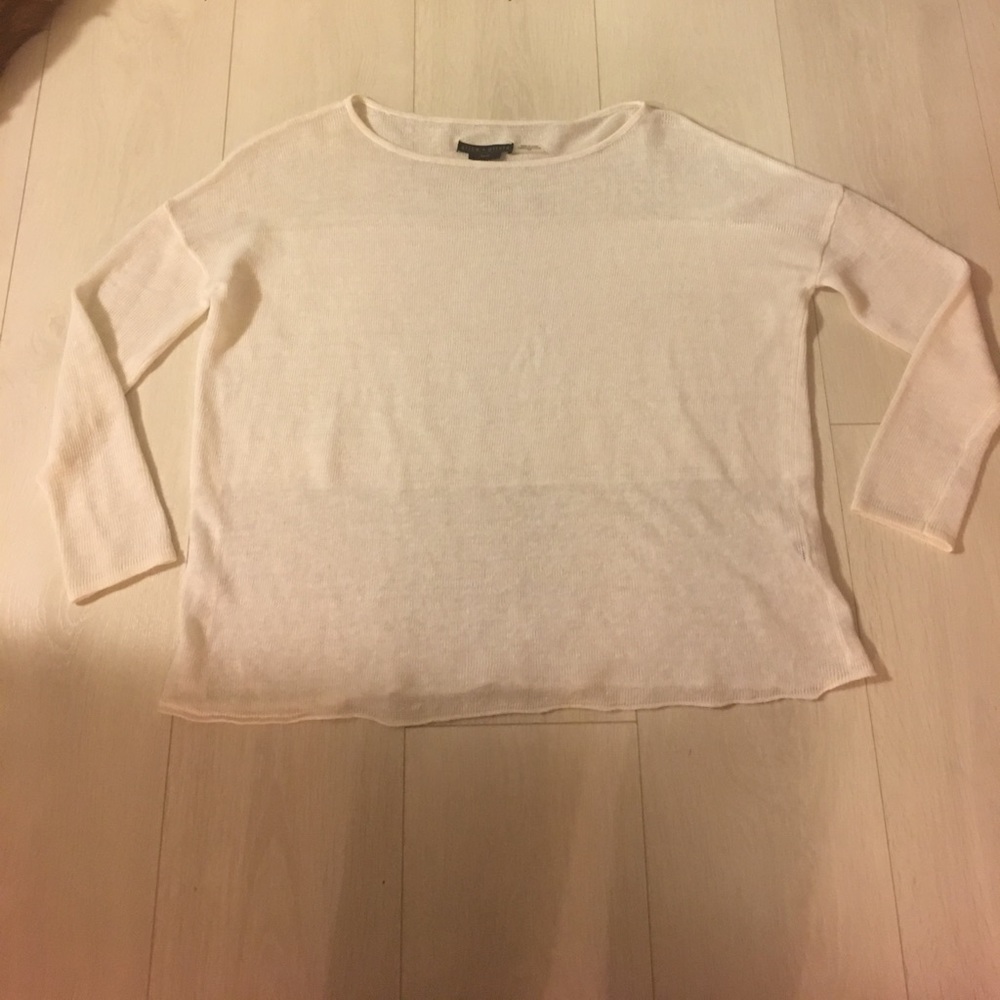 Alice & Olivia loose fit linen sweater